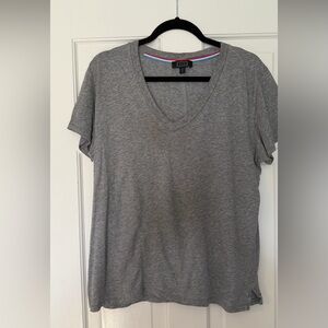 AYR The Vito V-Neck Tee, Gray, Size M